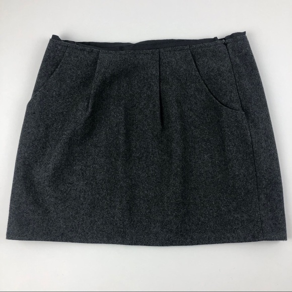 J Crew Womens Pencil Skirt, Gray Wool Size 4 - Picture 2 of 9